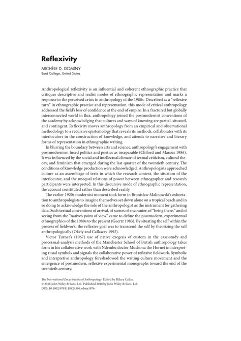 (PDF) Reflexivity