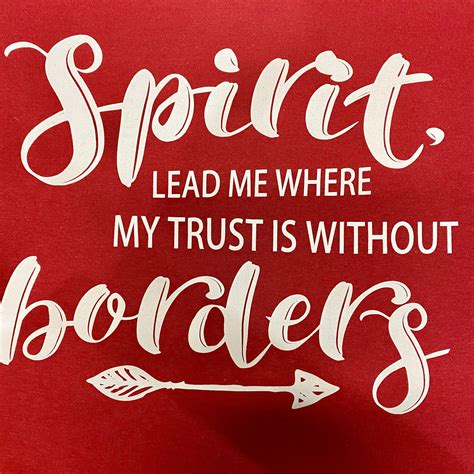 Spirit Lead Me Screen Print Tshirt Transfer The Imprint Doctor