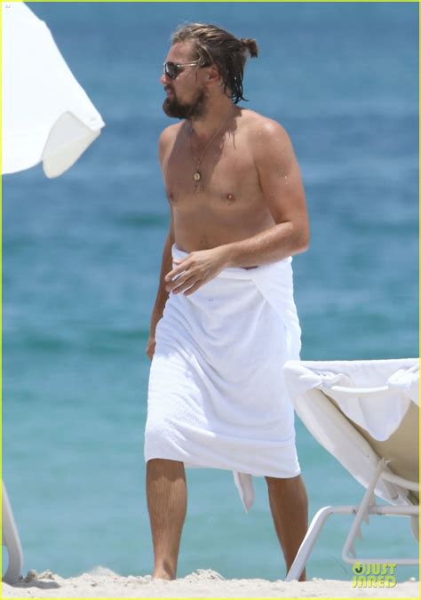 Leonardo Dicaprio Goes Shirtless For Ocean Swim In Miami Photo The