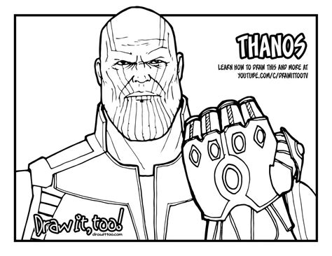 Avengers infinity war coloring pages 1. thanos avengers coloring page - Google Search | Avengers ...