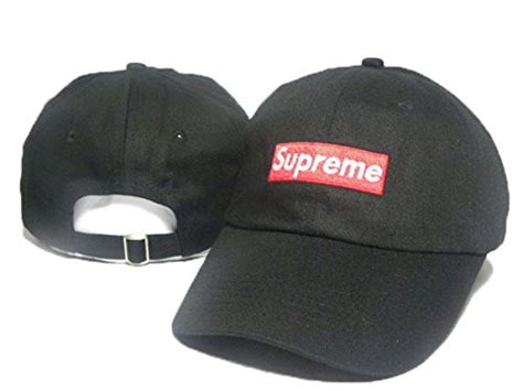 Supreme Hats Unisex Fashion Cool Adjustable Snapback Baseball Cap Black