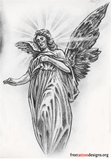 Angel Tattoos Angel Wings Guardian Angel And St Michael Designs