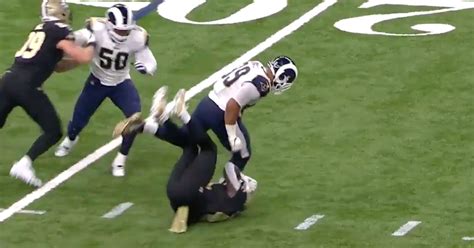 Aaron Donald Is Now Flattening Players Simply By Just Running Into Them