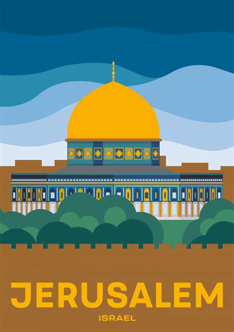 Jerusalem Temple Poster Travel Posters Jerusalem