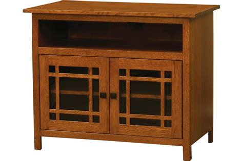 Mission Tv Stand With Doors From Dutchcrafters Amish Furniture