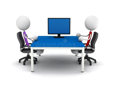 Two People Having A Meeting Stock Illustration Illustration Of Work Interview 220246805