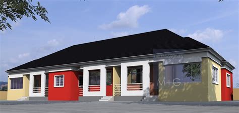 Contemporary Nigerian Residential Architecture 3units Of Semi Detached