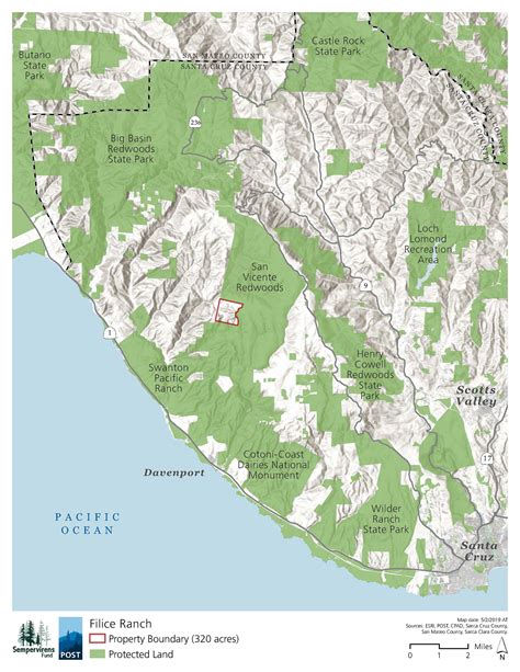 Map Of Santa Cruz Area Maping Resources