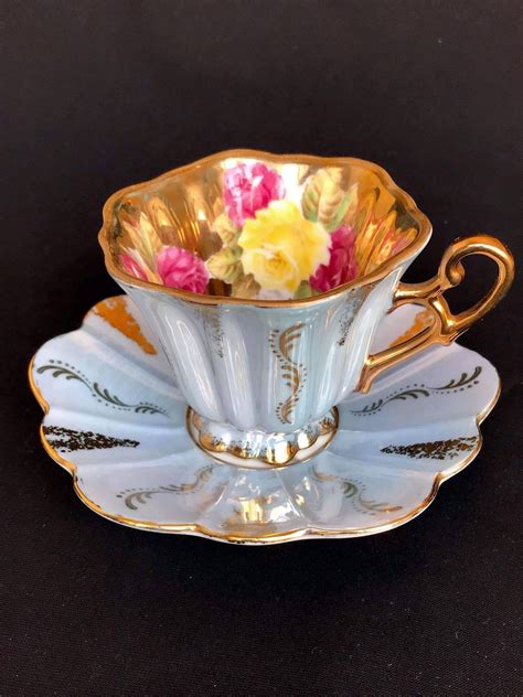 Gold Tea Cup And Saucer If You Buy Ten Items Shipping Will Be Etsy