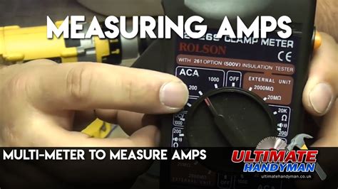 Multi Meter To Measure Amps Youtube
