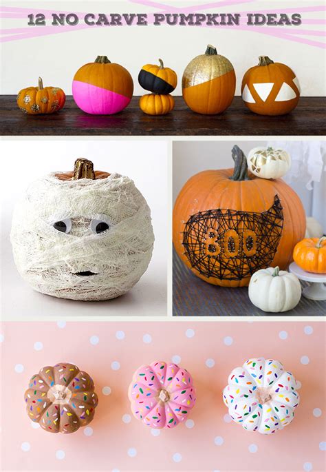 12 No Carve Pumpkin Ideas The Paper Mama