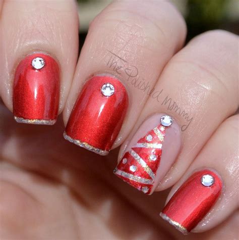 Elegant Christmas The Polished Mommy New Years Nails Xmas Nails