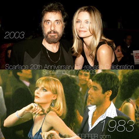 Michelle Pfeiffer And Al Pacino Scarface 20th Anniversary Re Release