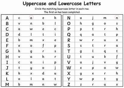 Worksheets Printable Lowercase Uppercase Letters Matching Alphabet