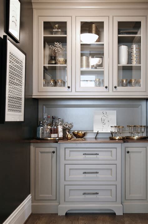 Hello and welcome to our carefully curated selection of kitchen pantry cabinets. Warm White Kitchen Design & Gray Butler's Pantry - Home ...