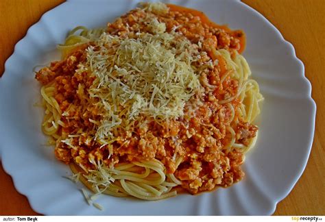 Boloňské špagety S Mletým Masem Podle Petry Recept Topreceptycz