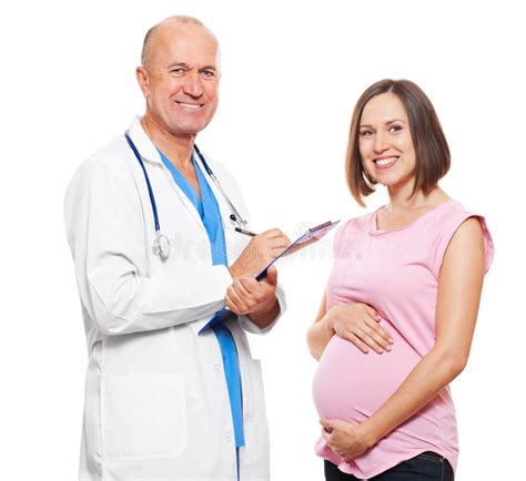 Mujer Embarazada Y Doctor Imagen De Archivo Imagen De Paciente 21934153