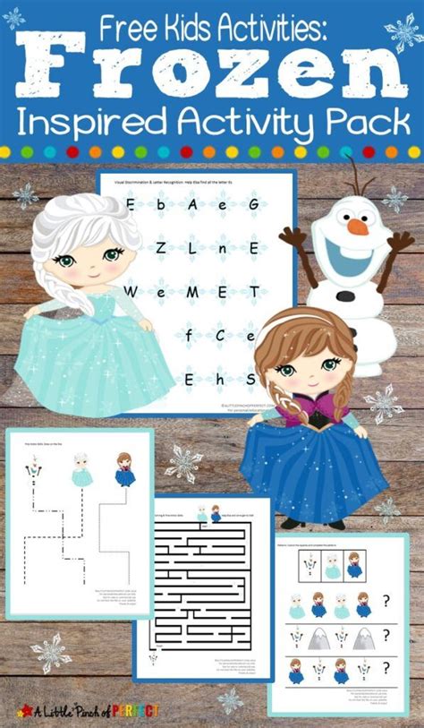 Disney Frozen Inspired Free Printable Activity Pack For Kids Free
