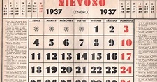 El Robledal de Todos: Calendario 1937