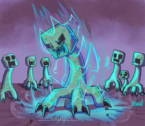 Creeper Super Saiyan By Vruzzt On Deviantart Minecraft Art