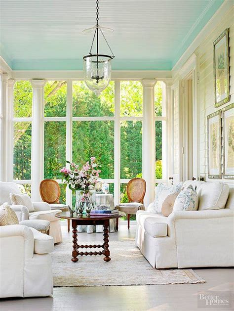 Pretty Painted Ceilings Sunroom Decorating Sunroom