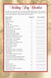 Wedding Day Checklist | Wedding day checklist, Wedding checklist, Last ...