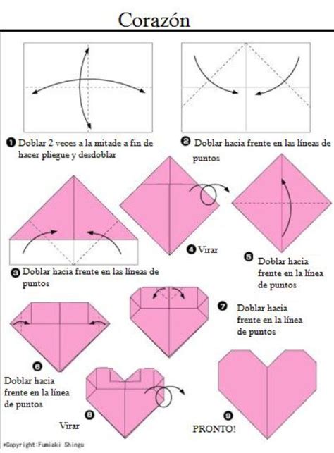 How To Make An Origami Heart Out Of Paper Step By Step Instructions