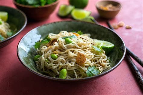 Garlicky Gingery And As Spicy As You Dare To Make It This Asian Influenced Pan Fried Noodle