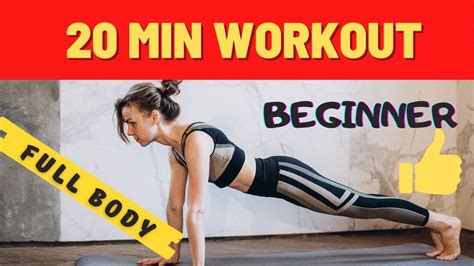 20 min full body workout plan for beginners female at home no equipment the victoria youtube