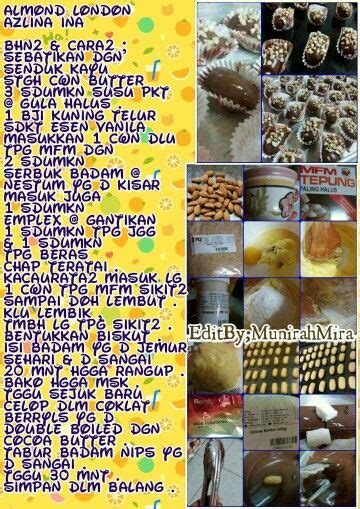 Download resepi viral azlina ina apk latest version 1.2, package name: Almond london | Biscuit recipe, Cooking recipes, Cookie ...
