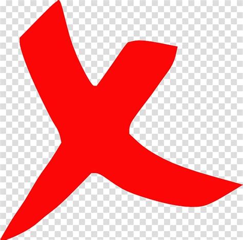 Red X Sign Transparent Red Letter X Multiplication Sign Energy