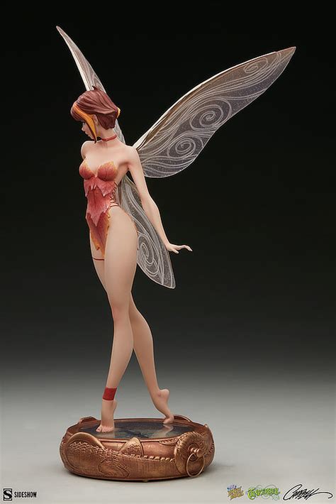 J Scott Campbell Fairytale Fantasies Collection Tinkerbell Fall Variant Statue Sideshow