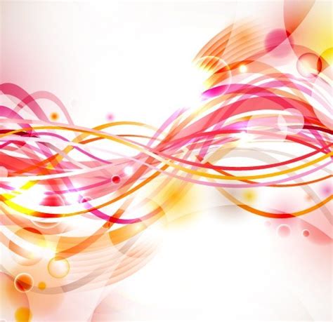 Free Colored And Curved Abstract Lines Background Vector 01 Titanui