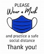 Wear A Mask Sign Printable