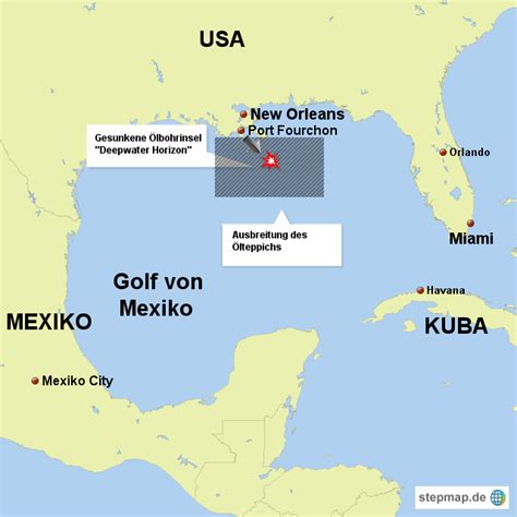Vor der mexikanischen küste ist mitten auf dem meer ein feuer ausgebrochen. Ölbohrinsel "Deepwater Horizon" im Golf von Mexiko von ...