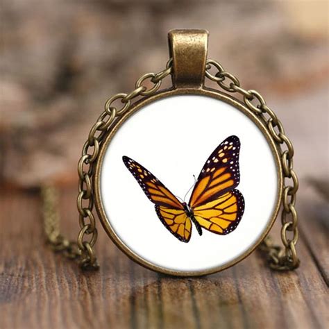 Monarch Butterfly Necklace Monarch Butterfly Jewelry Monarch