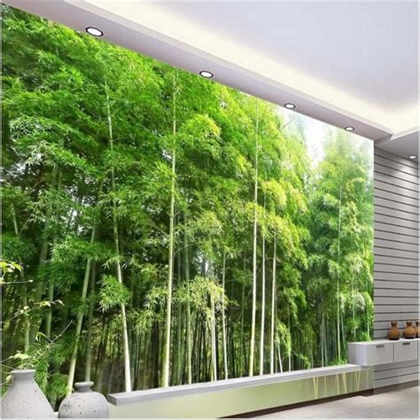 Beibehang High Quality Bamboo Forest Landscape Mural Background Wall