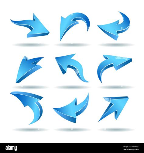 Curved Arrow Vector Cut Out Stock Images And Pictures Alamy