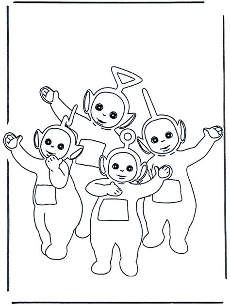 Kleurplaten Teletubbies Kleurplaten Teletubbies Bear Coloring Pages