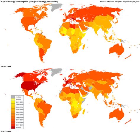 Map Of Energy Consumption By Country 1979 1981 Vs 2001 2003 Vivid Maps