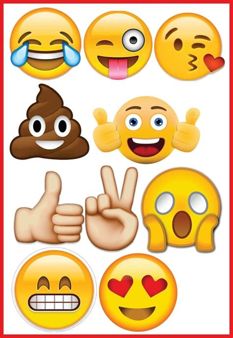Items Similar To Emojis Propsdiy Center Pieces 10 On Etsy