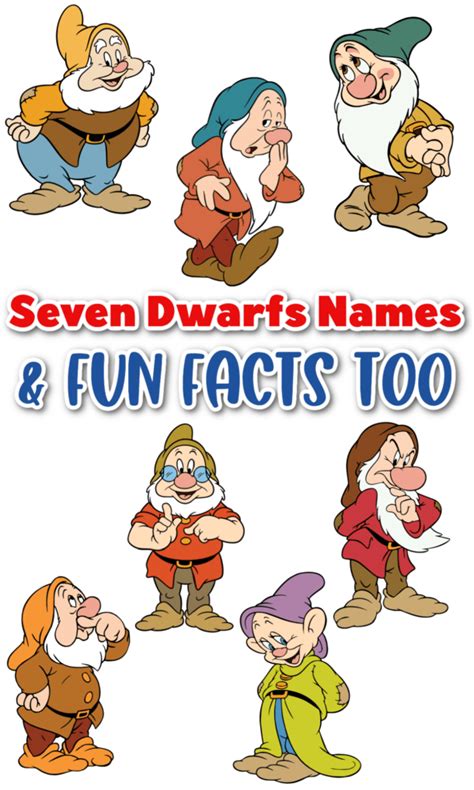 7 Dwarfs Names Fun Facts About Snow White And The Seven Dwarfs