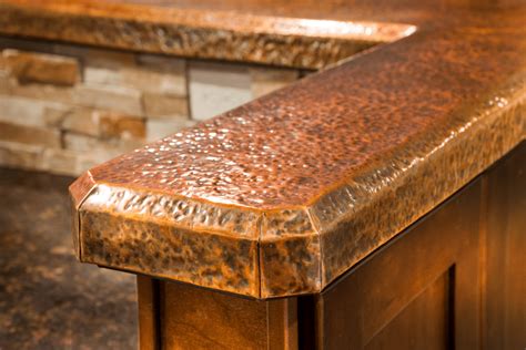 Hammered Copper Bar Top Wood Stone Copper Bar Top Copper Bar