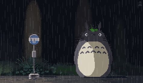 Totoro Anime Pixel Art Pixel Art Pixel Art Background