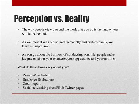 Ppt Perception Is Reality Powerpoint Presentation Free Download
