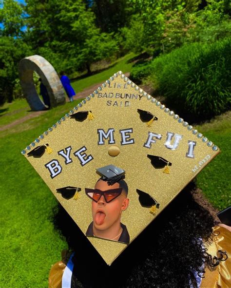A Graduates Cap With The Words Bye Me If I Did It On It