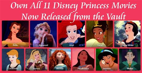 30 List Of Disney Princess Movies In Order By Year 