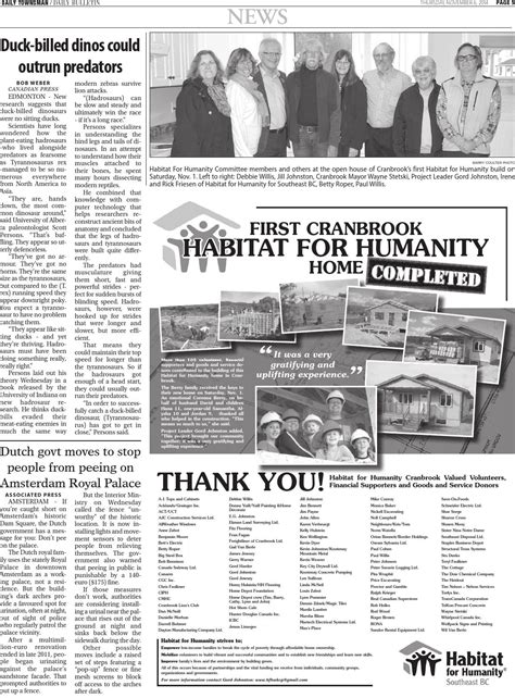 Cranbrook Daily Townsman November By Black Press Media Group