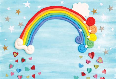 Rainbow Love Photo Background Pepperlu