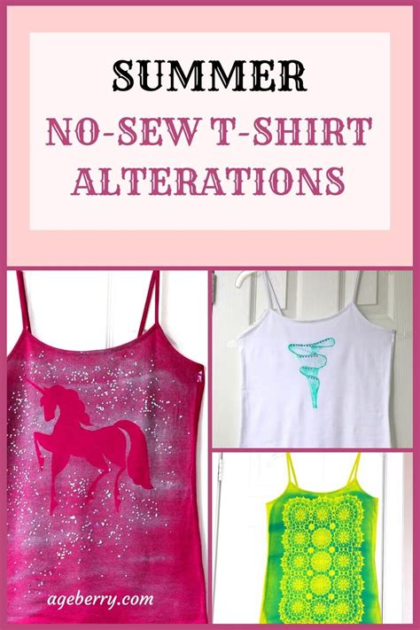 No Sew T Shirt Alterations Shirt Alterations Fashion